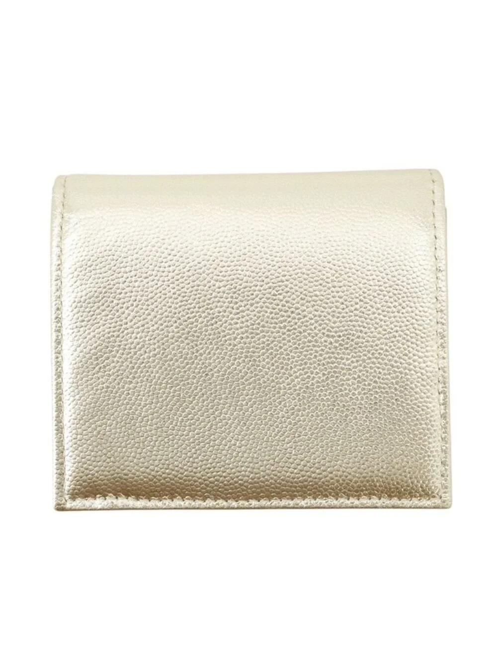 Chanel Bifold Wallet CC Logo Small Flap Caviar Leather